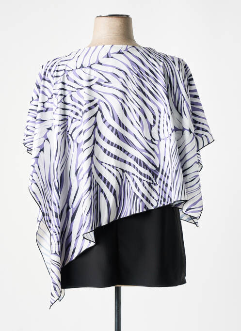 Tunique manches courtes col rond violet SPG WOMAN femme