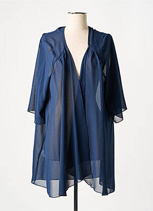 Gilet manches courtes manches courtes bleu SPG WOMAN femme
