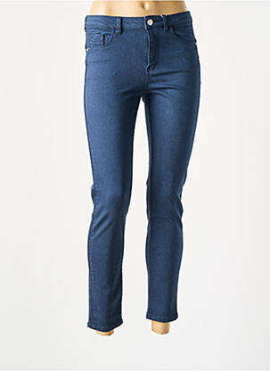 Pantalon slim poches bleu C'EST BEAU LA VIE femme