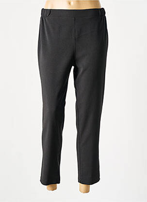 Pantalon 7/8 taille élastique noir SPG WOMAN femme