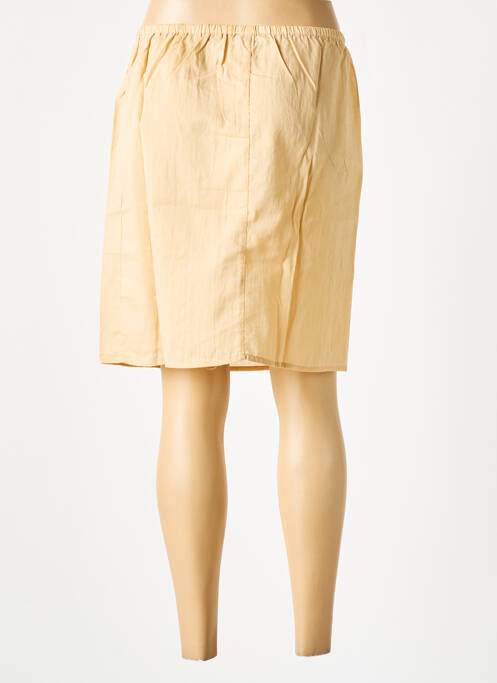 Jupe mi-longue beige AGATHE & LOUISE pour femme