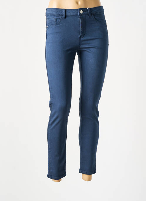 Pantalon slim bleu C'EST BEAU LA VIE pour femme