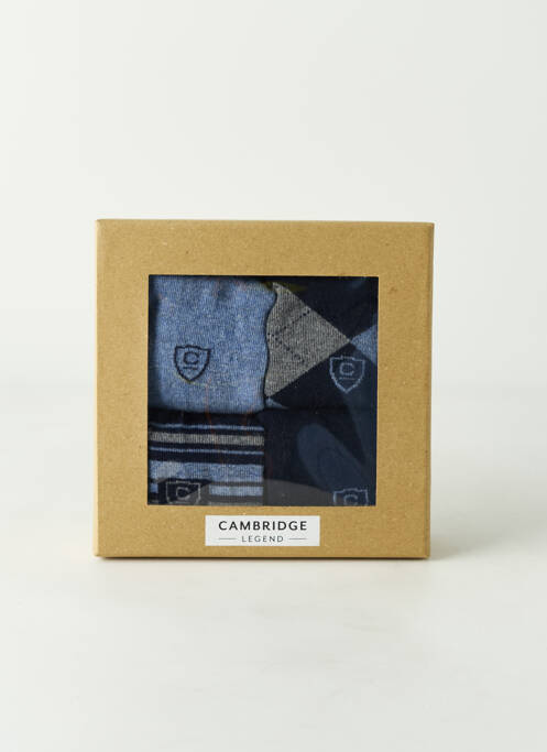 Chaussettes bleu CAMBRIDGE pour homme