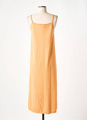 Robe pull coupe droite fines bretelles orange RODIER femme