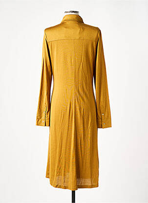 Robe mi-longue coupe fluide manches longues vert COMPTOIR DES COTONNIERS femme