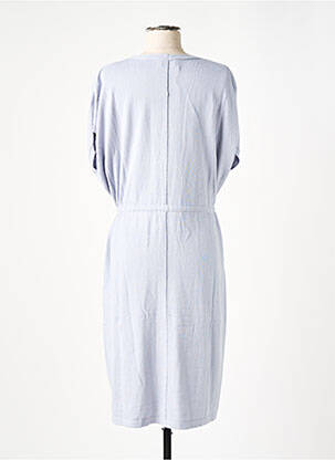 Robe pull col v manches courtes bleu RODIER femme