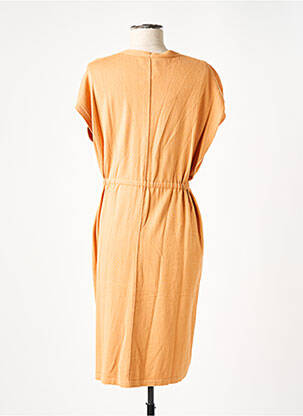 Robe pull col v manches courtes orange RODIER femme