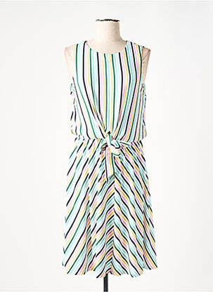 Robe mi-longue sans manche sans manche blanc TOMMY HILFIGER femme
