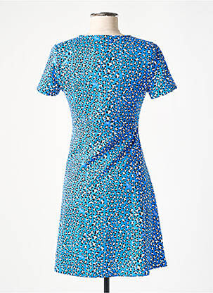 Robe courte coupe évasée manches courtes bleu TOMMY HILFIGER femme