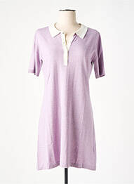Robe pull coupe droite manches courtes violet RODIER femme