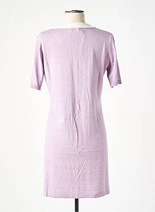 Robe pull coupe droite manches courtes violet RODIER femme