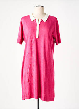 Robe pull coupe droite manches courtes rose RODIER femme