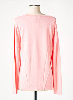 Gilet manches longues col rond rose WEILL femme
