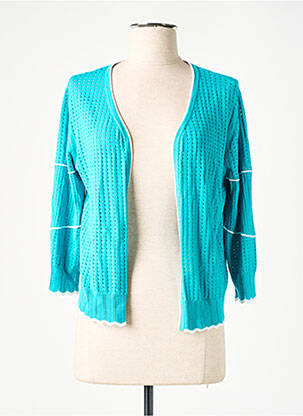 Gilet manches longues manches 3/4 bleu RODIER femme