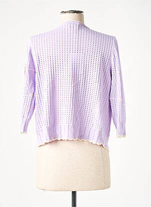 Gilet manches longues manches 3/4 violet RODIER femme