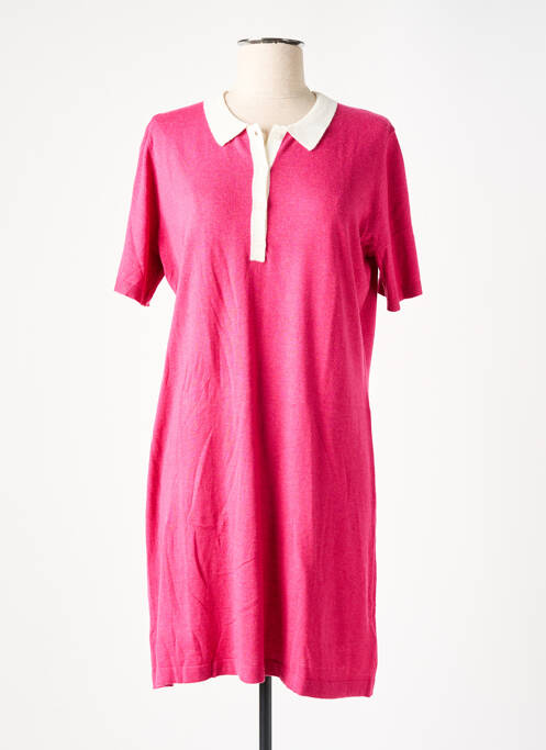 Robe pull coupe droite manches courtes rose RODIER femme