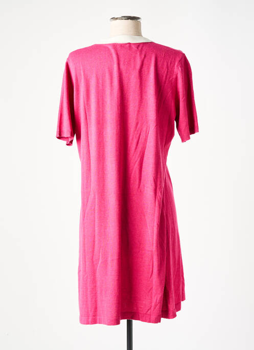 Robe pull coupe droite manches courtes rose RODIER femme
