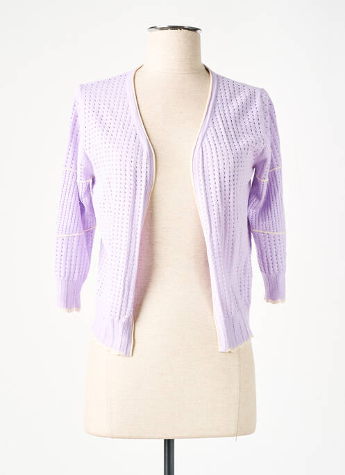 Gilet manches longues manches 3/4 violet RODIER femme