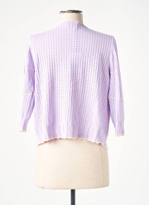 Gilet manches longues manches 3/4 violet RODIER femme