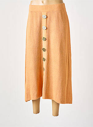 Jupe longue coupe fluide orange RODIER femme