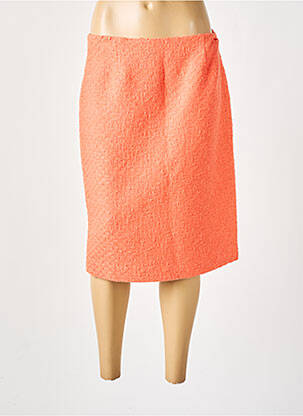 Jupe mi-longue doublure textile orange WEILL femme