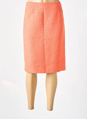 Jupe mi-longue doublure textile orange WEILL femme