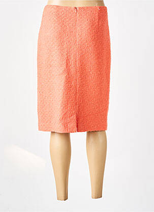 Jupe mi-longue taille normale orange WEILL femme