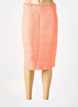 Jupe mi-longue doublure textile orange WEILL femme