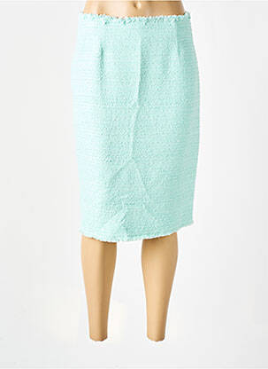 Jupe mi-longue doublure textile vert WEILL femme