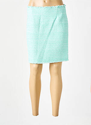 Jupe courte fermeture zippée au dos vert WEILL femme