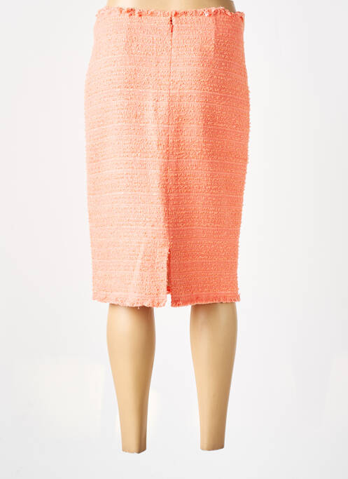 Jupe mi-longue doublure textile orange WEILL femme