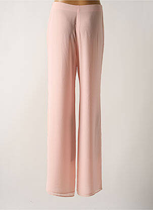 Pantalon large fermeture zip latéral rose WEILL femme
