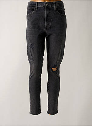 Jeans skinny effet usé délavé taille haute gris LEVI'S femme
