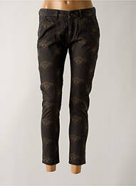 Pantalon 7/8 stretch taille normale noir REIKO femme
