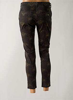 Pantalon 7/8 stretch taille normale noir REIKO femme