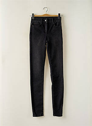 Jeans coupe slim stretch taille haute noir CAROLL femme