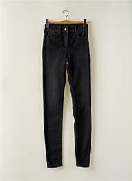 Jeans coupe slim stretch taille haute noir CAROLL femme