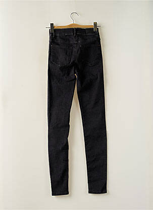 Jeans coupe slim stretch taille haute noir CAROLL femme