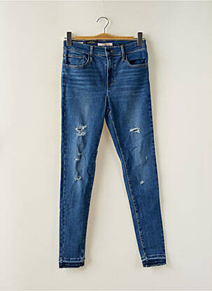 Jeans skinny effet usé délavé taille normale bleu LEVI'S femme