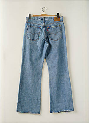 Jeans coupe large effet usé délavé taille haute bleu LEVI'S femme