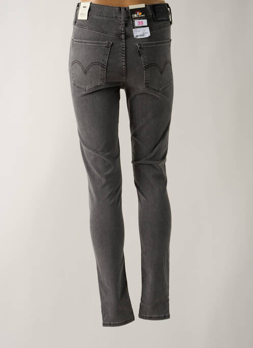 Jeans skinny effet usé délavé taille haute gris LEVIS femme