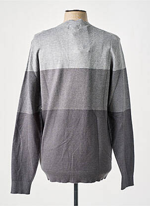 Pull tissage chiné manches longues gris LOIS homme