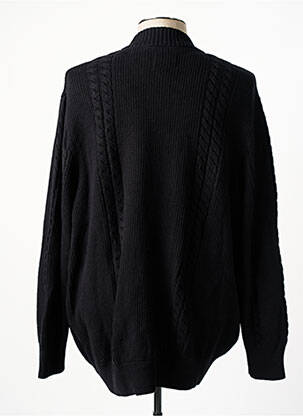 Gilet manches longues fermeture boutonnée sur le devant noir JACK & JONES homme
