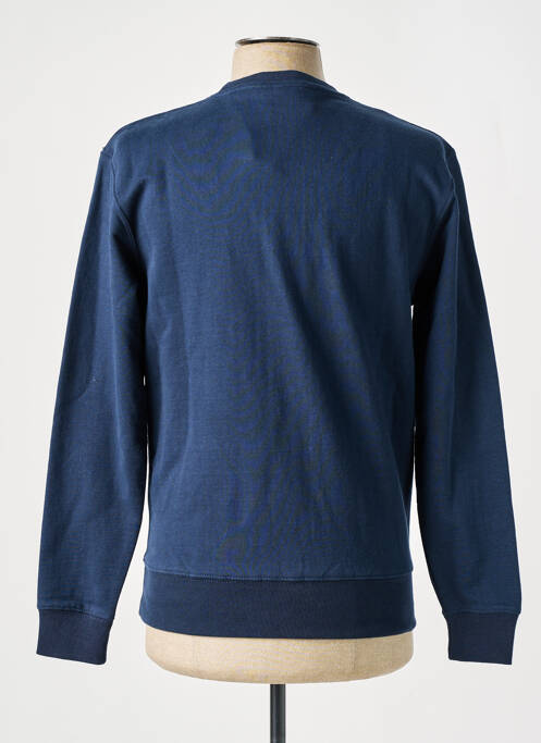Sweat-shirt manches longues manches longues bleu SCHOTT homme