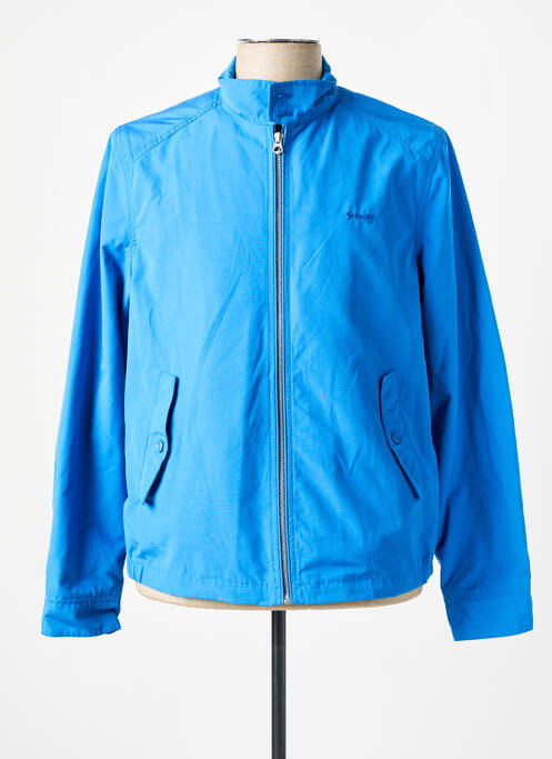 Blouson bleu SCHOTT pour homme