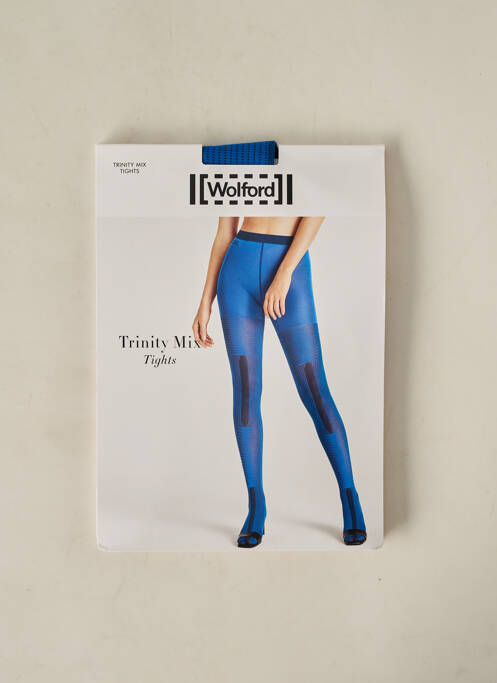 Collants bleu WOLFORD pour femme