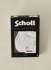 Boxer blanc SCHOTT pour homme seconde vue