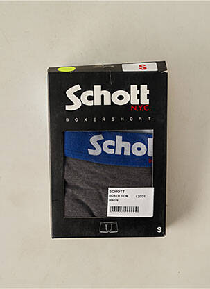 Boxer gris SCHOTT pour homme