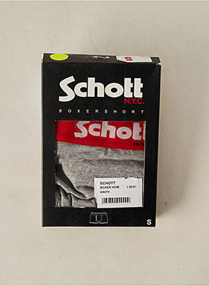 Boxer gris SCHOTT pour homme