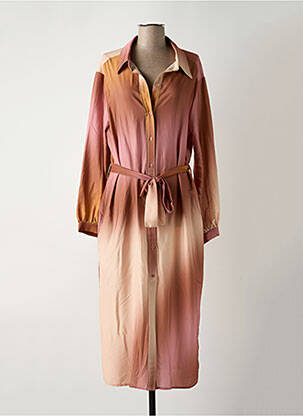 Robe longue manches longues manches longues marron IMPERIAL femme